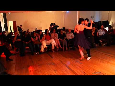  Evan Griffiths  and  Jenna Rohrbacher  are  dancing  to  the  tango  "  La Cachila  "  by  Osvaldo Pugliese