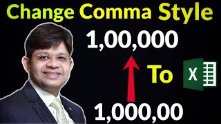 How to change comma style in excel | how to add comma in excel |Excel comma style settings