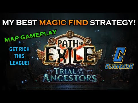 Magic Find Strategy: 💰 Map Gameplay with my BEST farming setup! Wandering Path + Unending Hunger 🏹