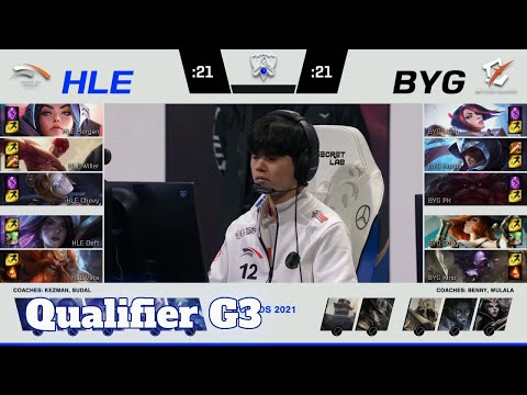 BYG vs HLE - Game 3 | Qualification Play-Ins S11 LoL Worlds 2021 | Beyond Gaming vs Hanwha Life G3