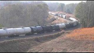 preview picture of video 'Norfolk Southern NS 172 Train w/Helper at Suwanee, GA'