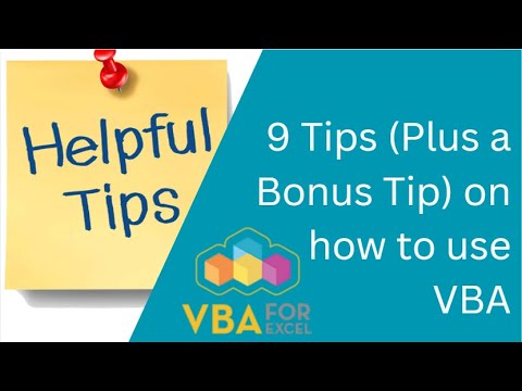 9 Excel VBA Tips