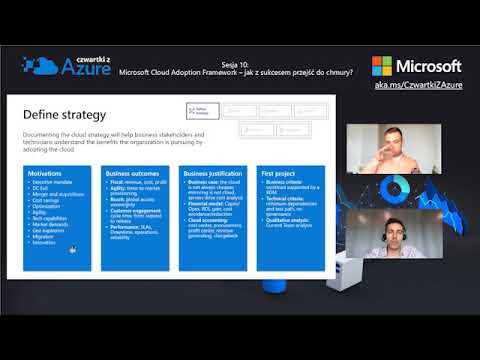 , title : 'Czwartki z Azure #10 - Microsoft Cloud Adoption Framework - jak z sukcesem przejść do chmury?'