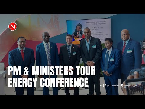 PM and Energy Minister Stuart Young toured exhibitions at Energy Conference 2024