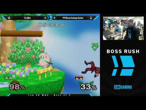 Boss Rush: Shroomed Top 48 WR2 - CL|Bin (Jigglypuff) vs PF|Douchebag Dylan (Captain Falcon)