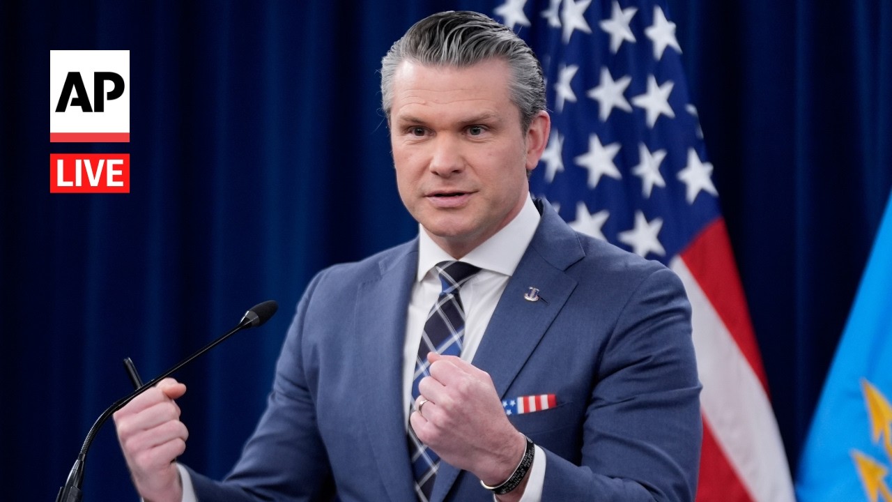 Video | LIVE: Pete Hegseth holds Pentagon briefing as war with Iran intensifies