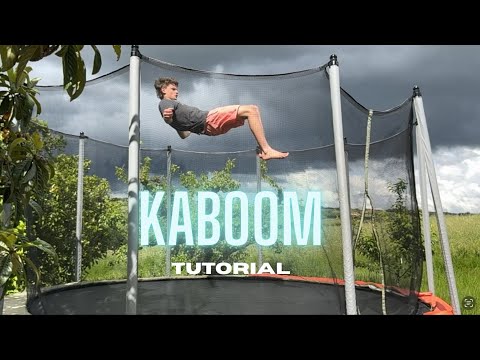 How to do a Kaboom, Kaboom Full and Double Kaboom our Your BACKYARD Trampoline! THE BEST TUTORIAL!