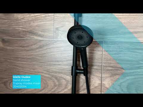 kielle Oudee - Handdouche 130, 3jet, mat zwart 20402004