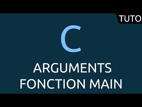 Tutoriel C arguments fonction main