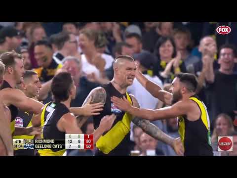 last minute of the 2020 AFL GRANDFINAL