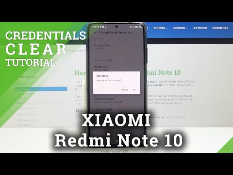 How to Clear Credentials on XIAOMI Redmi Note 10 – Clear Licenses
