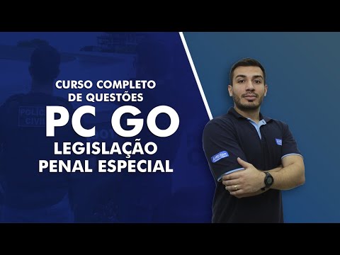 Curso Completo de Questões PC GO 2022 - Legislação Penal Especial - AlfaCon