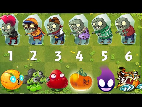PvZ 2 Challenge - All Plants Vs Team FROZEN Imp Zombies - Who's Best Plant ？