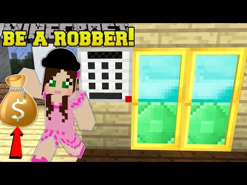 Minecraft: WE BECOME ROBBERS!! - ROBBERY TRAINING SCHOOL - Modded Map