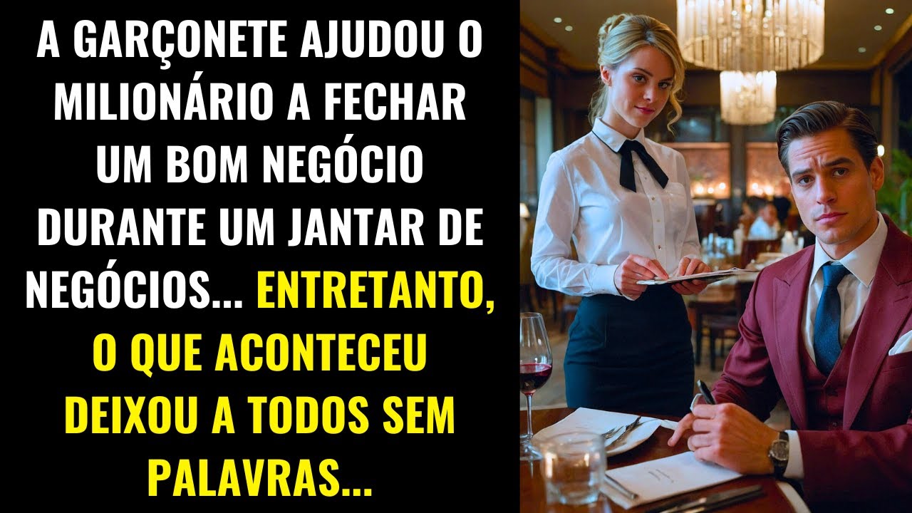 GARÇONETE AJUDA MILIONÁRIO: O QUE ACONTECEU NO JANTAR DE NEGÓCIOS DEIXOU TODOS SEM PALAVRAS...
