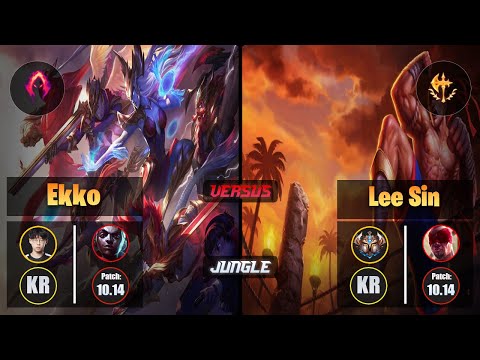 Zenit EKKO (Jungle) [Dark Harvest] VS LEE SIN - Challenger KR Patch 10.14
