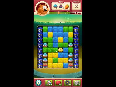 Toon Blast Level 2445 - NO BOOSTERS 🐻🐺🐱 | SKILLGAMING ✔️