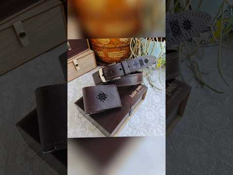 фото набор подарочный: ремень + зажим кошелёк 0