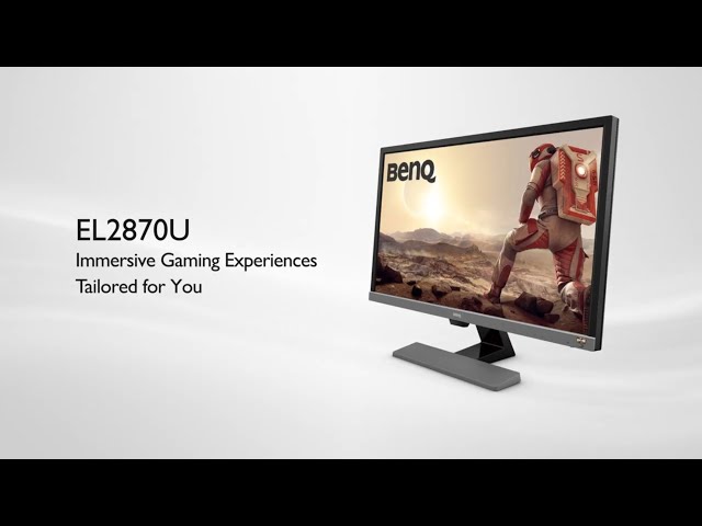 Vídeo relacionado con BenQ EL2870U - Monitor Gaming de 28" 4K UHD, 3840x2160, 1ms, 60Hz, 2x HDMI, HDR, Fre-Sync, DisplayPort, Altavoces, Eye-Care, Sensor Brillo Inteligente Plus, Flicker-free, Negro