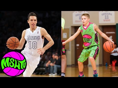 Steve Nash Jr aka Luke Brown - 8th Grader DROPS DIMES at MSHTV Camp - Class of 2020