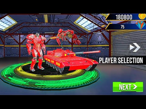 Police Robot Tank Game with Multi Robot Transformations: Red Robot Transform - Android Gameplay