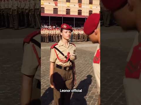 Princess Leonor's Powerful Salute | Future Queen in Action #sorts