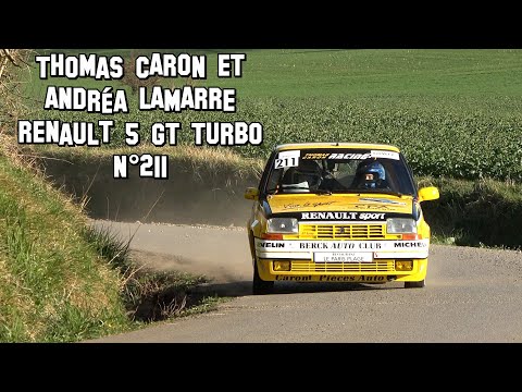 Clip Rallye du Touquet 2022 - Renault 5 GT Turbo N°211 - Thomas CARON et Andréa LAMARRE