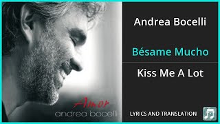 Download lagu Andrea Bocelli - Bésame Mucho Lyrics English Translation - Spanish and English Dual Lyrics mp3 Download lagu Andrea Bocelli - Bésame Mucho Lyrics English Translation - Spanish and English Dual Lyrics mp3