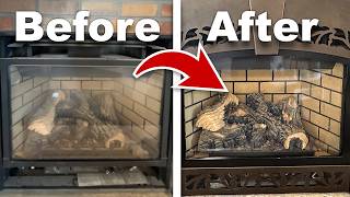 Your Fireplace Glass Shouldn't Look Like This! - How To Clean Gas Fireplace Glass!