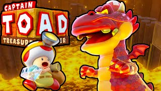 Captain Toad Treasure Tracker Dragon Boss Draggadon HD Gameplay Walkthrough Wii U Episode 1 PART 3