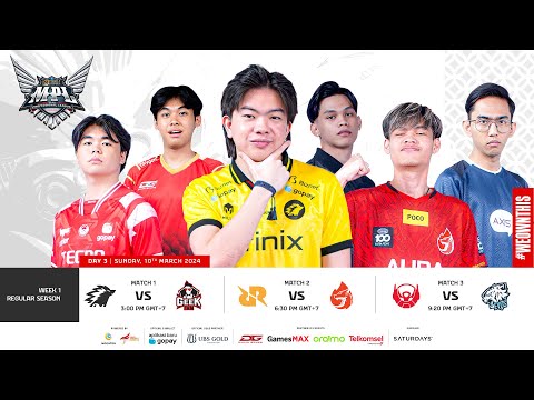 🔴 LIVE | MPL ID S13 | Regular Season | Day 3 Week 1