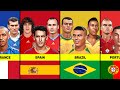 Each Country’s Best Defender, Midfielder and Attacker in History