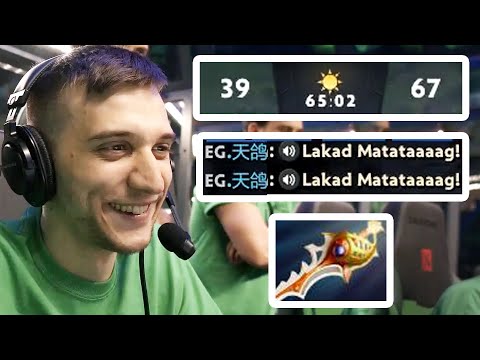 Arteezy gives LAKAD MATATAG after 65 min game with RAPIER