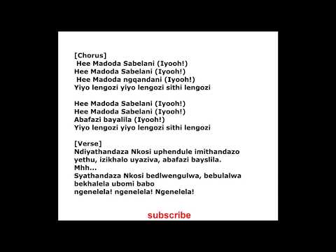 Lloyisa - Madoda Sabelani (Lyrics)