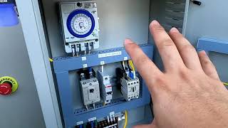 ตู้ควบคุมระบบ แสงสว่าง อัตโนมัติ  แบบ 2 ระบบ  สั่งงานด้วยระบบทามเมอร์+โฟรโต้สวิทช์ ตู้ควบคุมระบบ แสงสว่าง อัตโนมัติ  แบบ 2 ระบบ  สั่งงานด้วยระบบทามเมอร์+โฟรโต้สวิทช์