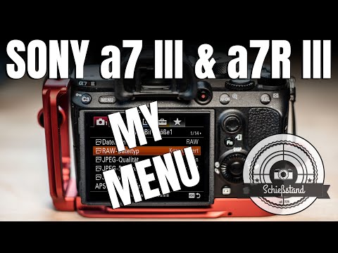 Mein Menü erklärt! 📷 SONY a7 III & a7R III, das "Buch" zur Kamera!