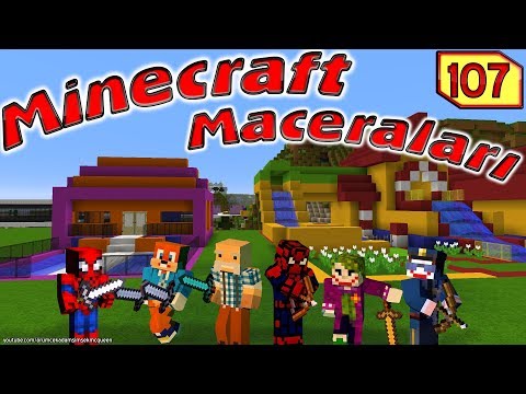 Örümcek Adam Çetesi Minecraft'ta Kötü Adamların Peşinde (Minecraft Maceraları 107)