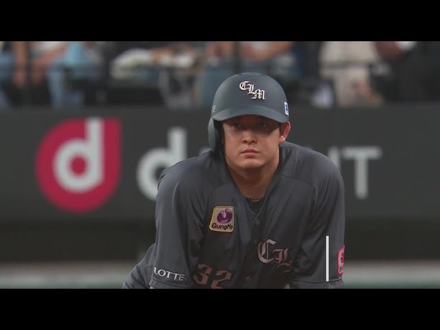 【1回表】今日も先制打!! マリーンズ・佐藤都志也 2アウトから繋いでタイムリーヒット!! 2024年8月14日 北海道日本ハムファイターズ 対 千葉ロッテマリーンズ