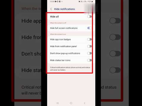 Hide Notification || How to hide app notification || #shorts