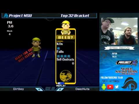 Project MSU Top 32 - Dirtboy (Squirtle) vs. Deeznuts (Ness)