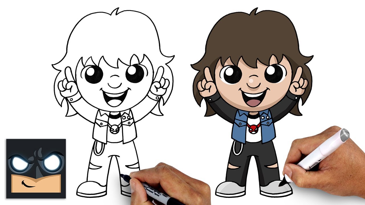 How To Draw Eddie Munson | Stranger Things Season 4