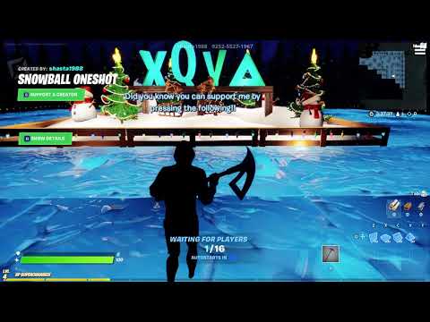 SNOWBALL ONESHOT By shasta1988 Fortnite Creative Mode Featured Custom Island / Map - Code