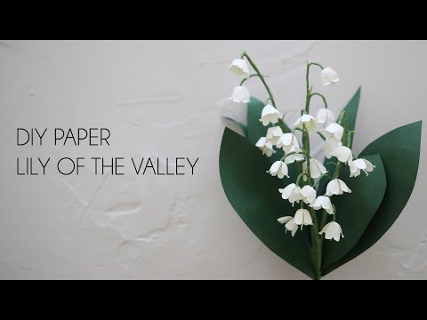 DIY Paper Lily of the Valley (How to make paper flowers, Silhouette Cameo, SVG cutting file)