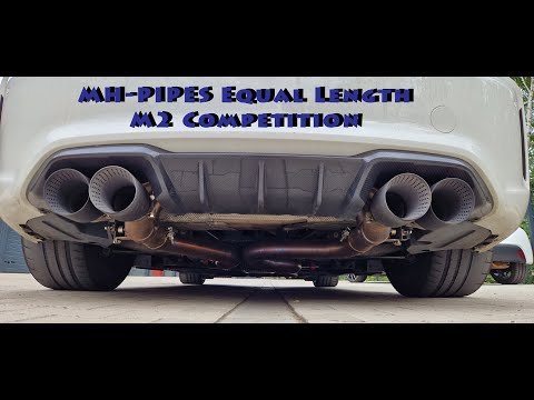 MH-Pipes, TPS, 55Parts Equal Length Auspuff für BMW M2 Competition. Soundaufnahme DB Messung Exhaust