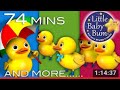 Five Little Ducks Plus Lots More Nursery Rhymes 74 Minutes Compilation From LittleBabyBum