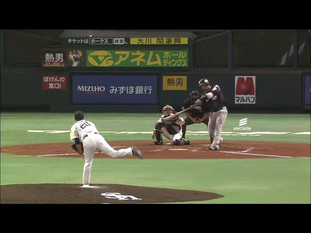 【4回表】マリーンズ・クルーズ 失投振りぬき同点タイムリーヒット!! 2015/5/5 H-M