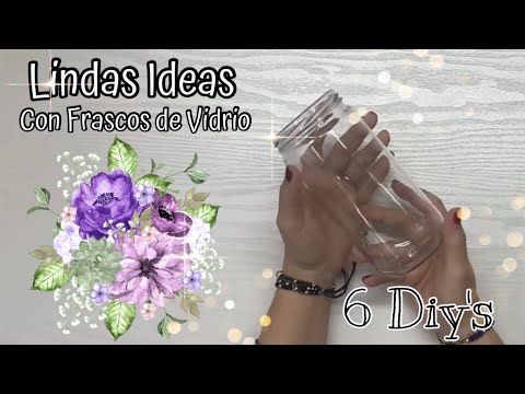 6 Cute Crafts with Glass Jars / Recycling / DIY Home Decor / Creative Crafts