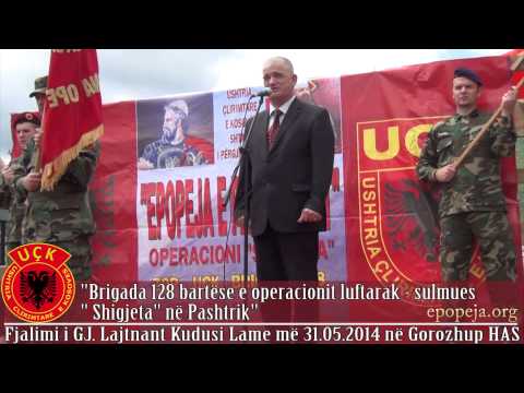 Fjalimi i Gj. Lajtnant Kudusi Lame më 31.05.2014 në Gorozhup - HAS