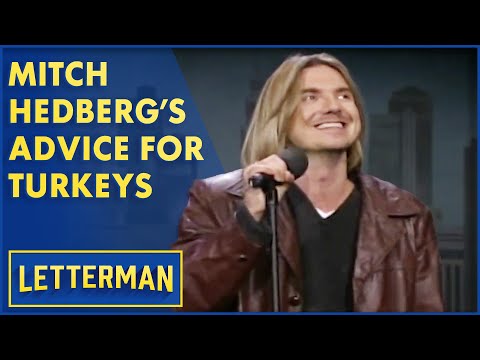 Mitch Hedberg on Turkeys, Tennis, and Turtlenecks | Letterman