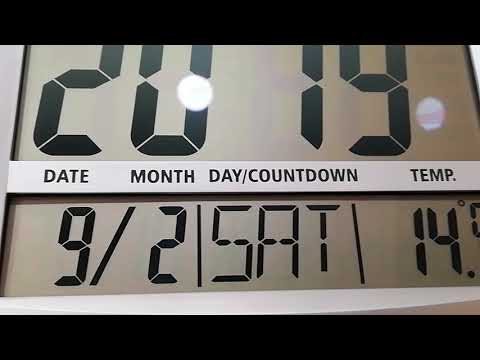 AJANTA DIGITAL LCD CLOCK TIME CONFIGURATION